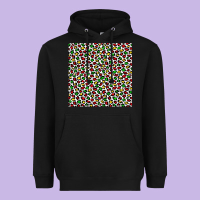 Christmas Leopard Heavyweight Hoodie Designed By Fadigitalartstudio