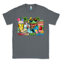 Charcoal Heather teacher off duty coffee cups Classic Tee - Zillion Design Studio