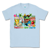 Dusty Blue teacher off duty coffee cups Classic Tee - Zillion Design Studio