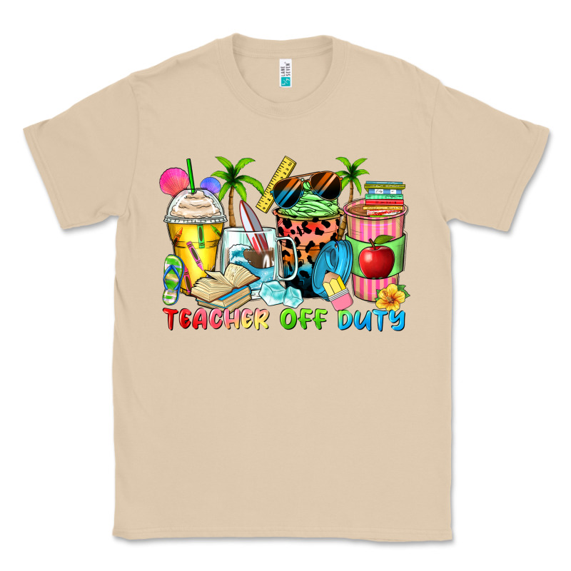 Teacher Off Duty Coffee Cups Classic Tee by Zillion Design Studio | Teevron