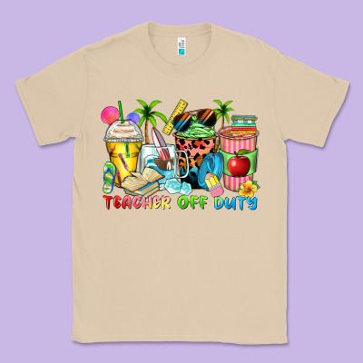 Classic Tee teacher off duty coffee cups