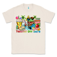 Natural teacher off duty coffee cups Classic Tee - Zillion Design Studio