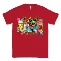 Red teacher off duty coffee cups Classic Tee - Zillion Design Studio