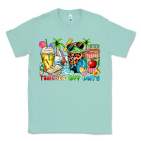 Seafoam teacher off duty coffee cups Classic Tee - Zillion Design Studio