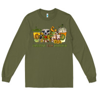 Army Green Obsessive cow disorder coffee cups Long Sleeve Tee - texasbilliewilder