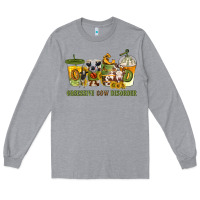 Heather Grey Obsessive cow disorder coffee cups Long Sleeve Tee - texasbilliewilder