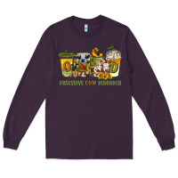 Plum Obsessive cow disorder coffee cups Long Sleeve Tee - texasbilliewilder