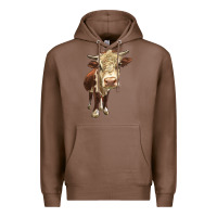 Chestnut Hereford Heifer Premium Hoodie - LillyAllenDesigns