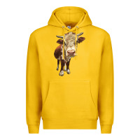 Lemon Hereford Heifer Premium Hoodie - LillyAllenDesigns