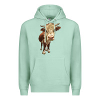 Seafoam Hereford Heifer Premium Hoodie - LillyAllenDesigns
