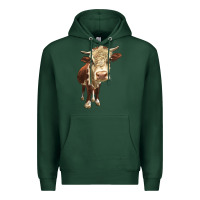 Sports Green Hereford Heifer Premium Hoodie - LillyAllenDesigns
