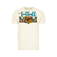 Vintage Arctic western leopard camouflage sunflowers  glitter mom football Vintage Tee - Artiststas