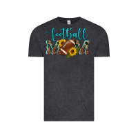 Vintage Black western leopard camouflage sunflowers  glitter mom football Vintage Tee - Artiststas