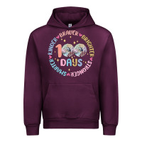 Mauve Wine 100 days of school Urban Hoodie - MaliasSmallBusiness