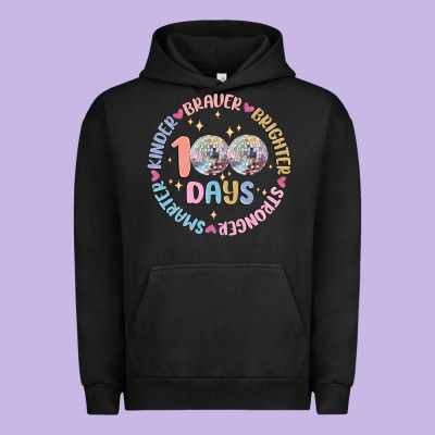 100 Days Of School Urban Hoodie Designed By Maliassmallbusiness