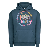 Pigment Midnight Navy 100 days of school Urban Hoodie - MaliasSmallBusiness