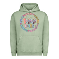 Pigment Oil Green 100 days of school Urban Hoodie - MaliasSmallBusiness
