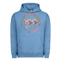 Pigment Pebble Blue 100 days of school Urban Hoodie - MaliasSmallBusiness