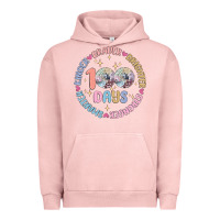 Pigment Salmon 100 days of school Urban Hoodie - MaliasSmallBusiness