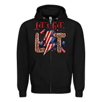 Black let s get lit Zipper Hoodie - Zillion Design Studio