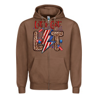Chestnut let s get lit Zipper Hoodie - Zillion Design Studio