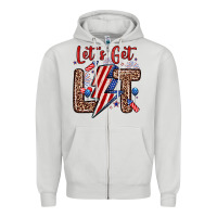 Dove Grey let s get lit Zipper Hoodie - Zillion Design Studio