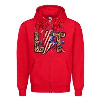 Red let s get lit Zipper Hoodie - Zillion Design Studio