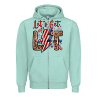 Seafoam let s get lit Zipper Hoodie - Zillion Design Studio