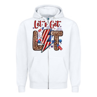 White let s get lit Zipper Hoodie - Zillion Design Studio