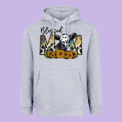Blessed Heavyweight Hoodie Designed By Cowhidedigitalart