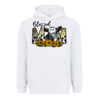 White blessed Heavyweight Hoodie - CowhideDigitalArt