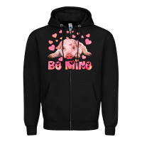 Black be mine baby pig Zipper Hoodie - RanaPortraitStore