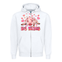White be mine baby pig Zipper Hoodie - RanaPortraitStore