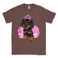 Chestnut Balerina Dachshund With Tutu Classic Tee - RanaPortraitStore