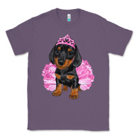 Lavender Balerina Dachshund With Tutu Classic Tee - RanaPortraitStore