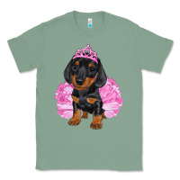 Sage Balerina Dachshund With Tutu Classic Tee - RanaPortraitStore