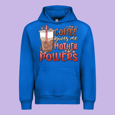 Coffee Gives Me Mother Powers Urban Hoodie Designed By Maliassmallbusiness
