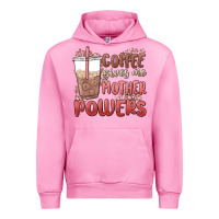 Fuchsia Pink coffee gives me mother powers Urban Hoodie - MaliasSmallBusiness