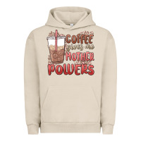Pigment French Oak coffee gives me mother powers Urban Hoodie - MaliasSmallBusiness