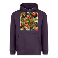 Plum christmas leopard chicken Heavyweight Hoodie - FaDigitalArtStudio