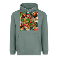 Sage christmas leopard chicken Heavyweight Hoodie - FaDigitalArtStudio