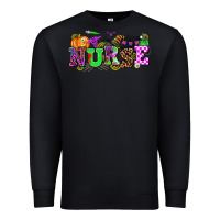 Black halloween nurse Premium Sweatshirt - AdoDesignShop
