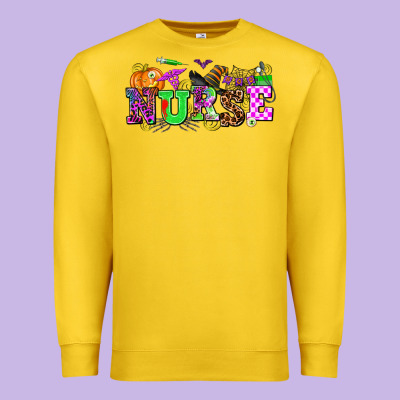 Halloween Nurse Premium Sweatshirt Designed By Adodesignshop