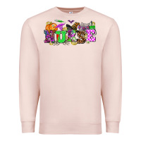 Pale Pink halloween nurse Premium Sweatshirt - AdoDesignShop
