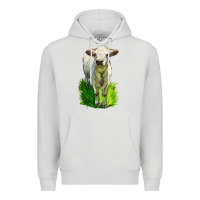 Dove Grey Charolais Heifer Premium Hoodie - LillyAllenDesigns