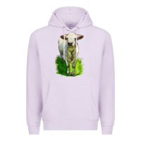 Lilac Charolais Heifer Premium Hoodie - LillyAllenDesigns