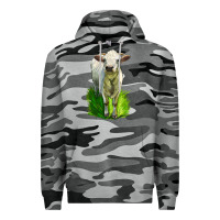 Slate Camo Charolais Heifer Premium Hoodie - LillyAllenDesigns
