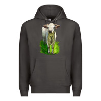 Smoke Charolais Heifer Premium Hoodie - LillyAllenDesigns