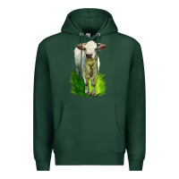 Sports Green Charolais Heifer Premium Hoodie - LillyAllenDesigns