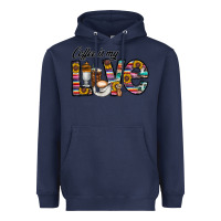 Navy coffee İs mt love Heavyweight Hoodie - CowhideDigitalArt